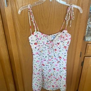 Princess Polly Floral Sundress, zipper back Size 4